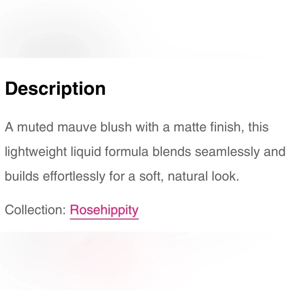 Rosehippity Matte Liquid Blush in Heirloom by What’s Up Beauty